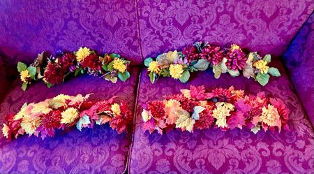 4 Fall Thanksgiving Floral Decor Swags / Sprays