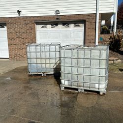 2, 275 Gallon water tanks