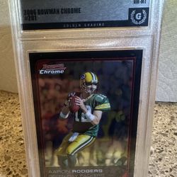 2006 Bowman Chrome - Aaron Rodgers #201 Slated NM Grade 8
