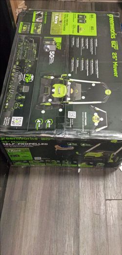 GREEN WORKS 60V 25' SELF PROPELLED LAWNMOWER