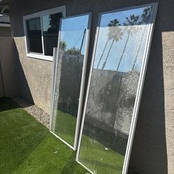 Mirrored closet doors
