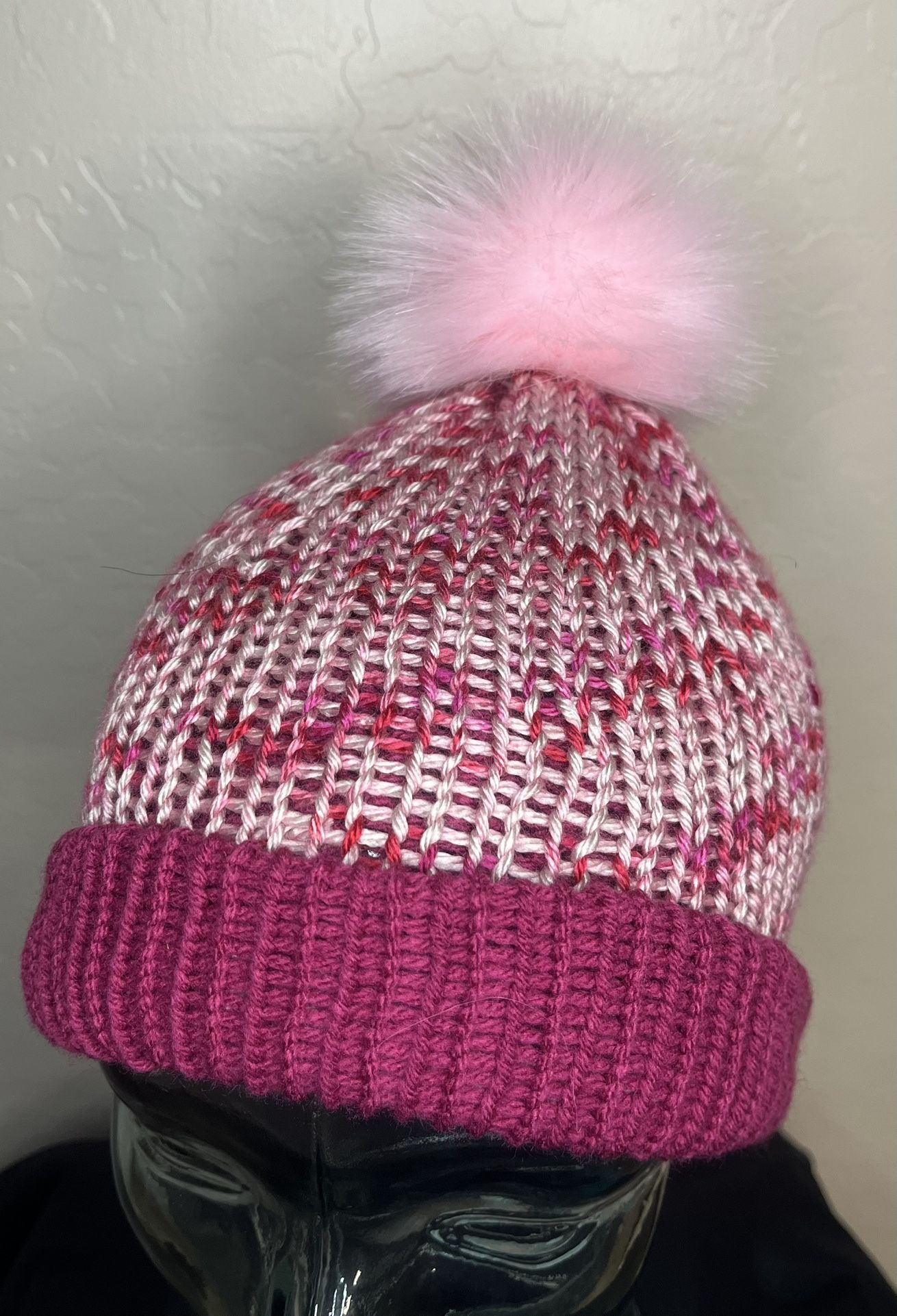 Unisex Reversible Adult Hand Knit Beanie
