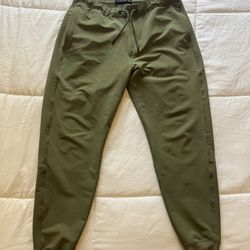 Abercrombie & Fitch Travel Joggers Green Men Large 