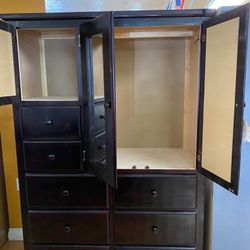 Large Tall Pine Black Closet ((( 