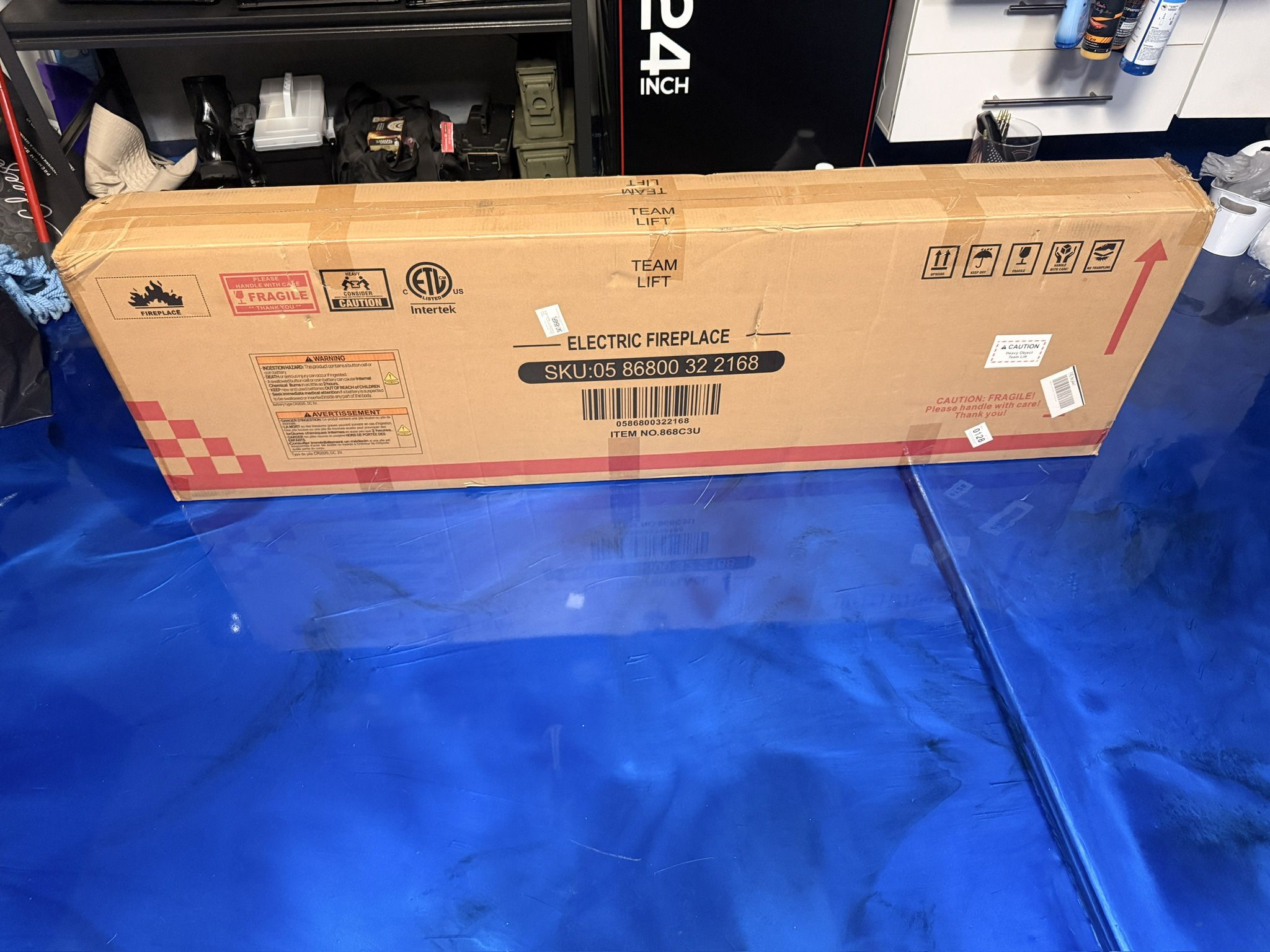 68 Inch Electric Fireplace