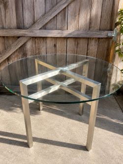 Round Glass Kitchen Table