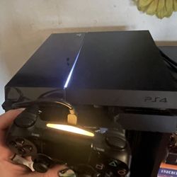 PlayStation 4 + Two Controllers  (AVAILABLE)