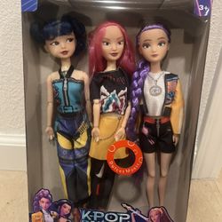 Sing And light Up K-POP Demon Hunters 3 PK Dolls 