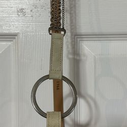 Fabio Corti Leather Beige Belt - Size Large