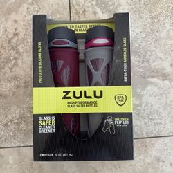 New Zulu Water Glass Bottles 