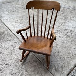 Kids Wooden Rocking Chair