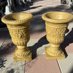 New Flower Pots Made Out Of Cement Perfect Gift 