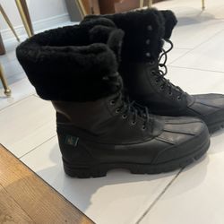 Ralph Lauren Women’s Snow Boots Waterproof With Fur Size 8.5