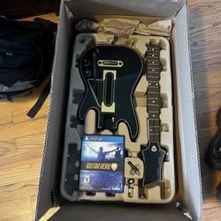 Guitar Hero Live PS4 Complete Set Guitar, Game, USB Dongle