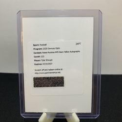 Tyler Shough Optic Rated Rookie Neon Yellow #/15 Redemption
