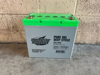 Interstate 55AH GEL battery non maintenance for 3000w -$100