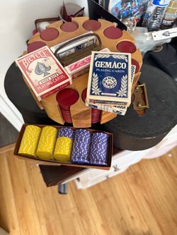 Pocker chip Mid Century caddies