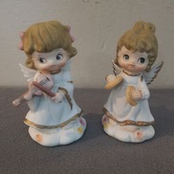 Angel With Instrument Figurines
