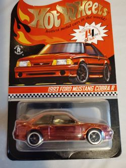 Hot Wheels 1993 Ford Mustang Cobra R Red Line Club