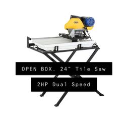 QEP 24” Tile Saw Cutter 2 Horsepower HP Dual Speed