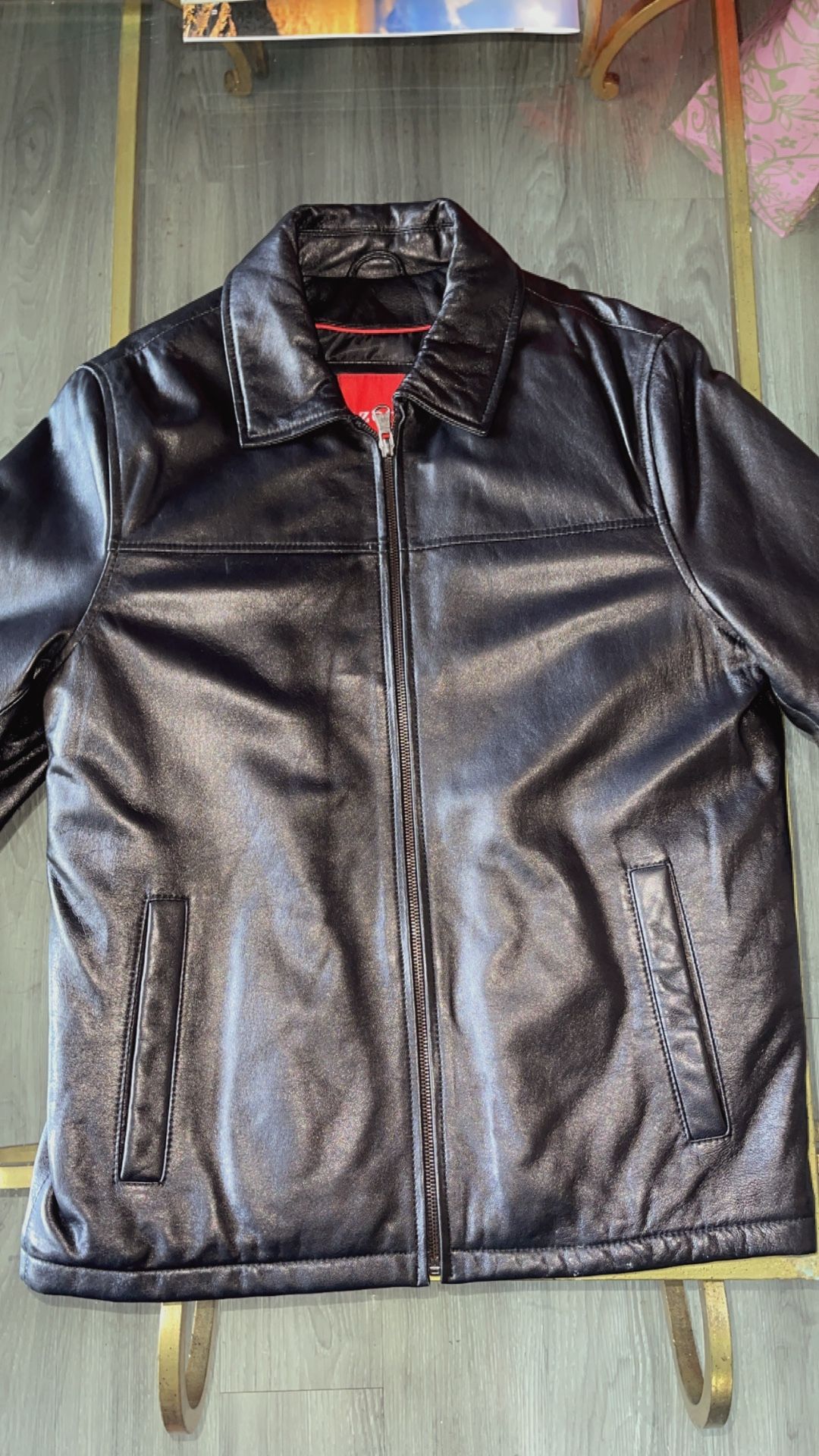 IZOD Lamb Leather Jacket Size Small