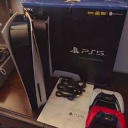 PlayStation 5 Console, 2 Controllers & Box