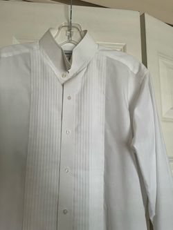 White Tuxedo Dress Shirt with Pleated Bib there is A Three Pieces shirt and Bo tie set all of them are for $50 total