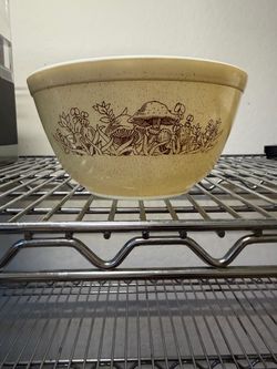 Vintage Pyrex Forest Mushroom Mixing Bowl