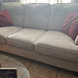 Suede Couch
