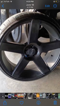 DC38 24 Inch DOLCE RIMS w/Tires