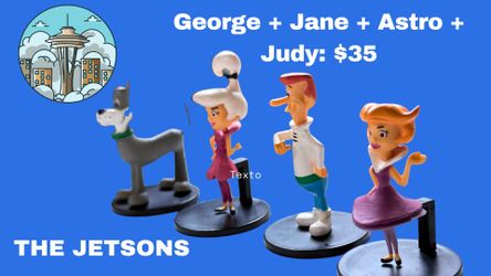 The Jetsons 4 figurines.