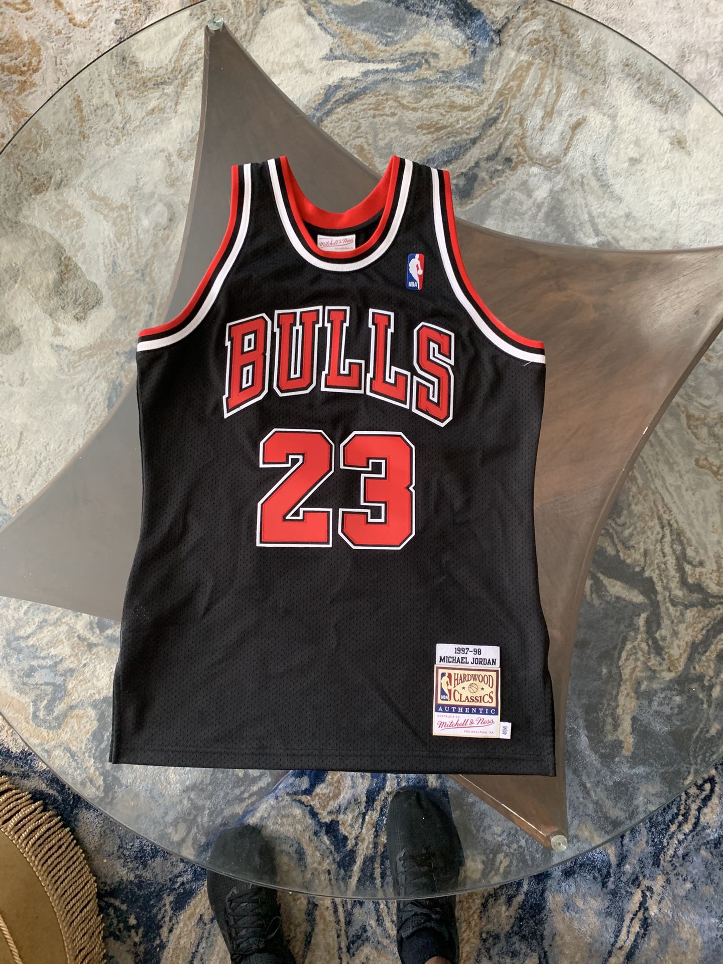 Black Jordan Jersey Mitchell And Ness