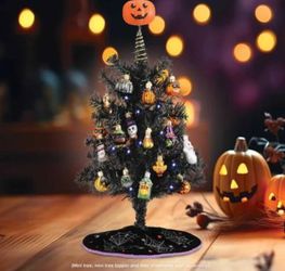 Old World Christmas Mini Halloween Tree, Spooky Holiday Accent Décor, 12 Inch new