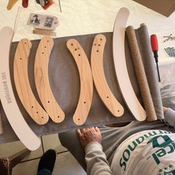 3 in 1 Premium Elevated Cat Swing Bed + Horizontal Sisal Scratcher