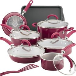 13pc Rachael Ray Nonstick Cookware Set