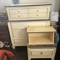 1960's Dresser With Matching Stand 