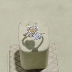 14k White Gold Diamond Ring