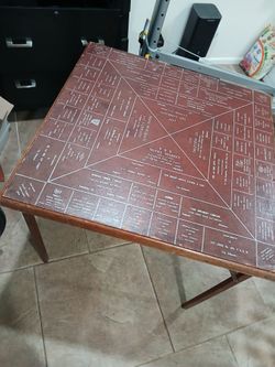 Antique card table