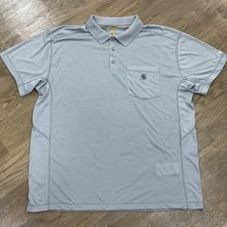 Men’s Carhartt Force Grey Polo 