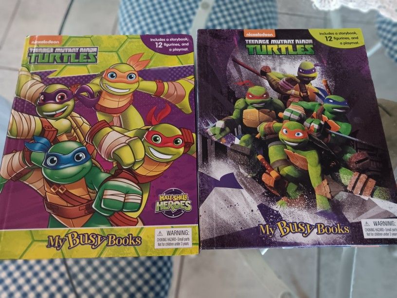 Teenage Mutant Ninja Turtles Busy Books With Action Figures