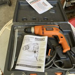 Ridged Corded Drill W/case