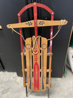 Vintage Paris Fastback 46”Floating Steering Sled-real Nice Shape