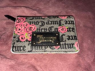 Juicy Couture Rose Print Zip Wallet