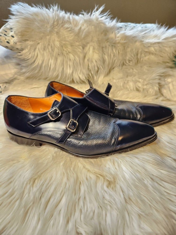 Mezlan Vero Cuoio Leather Double Monk Strsp shoe