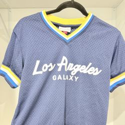 LA Galaxy Mitchell & Ness Mesh Soccer Jersey. 