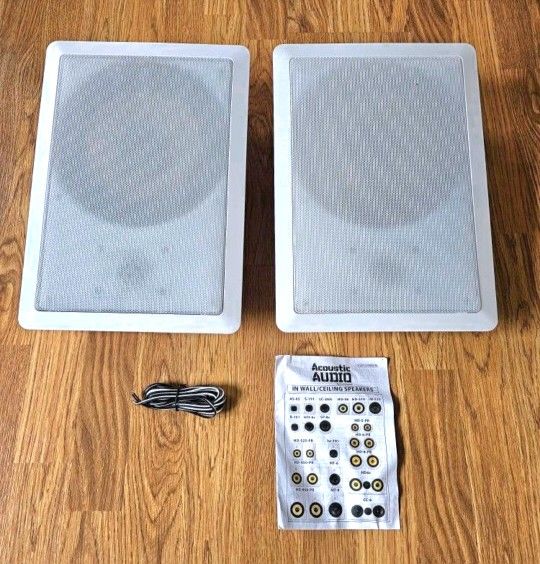 Pair, Acoustic Audio In Wall Ceiling Speaker, HD-800-PR
