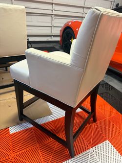 Mitchell Gold & Bob Williams Genuine Leather Bar Stools