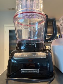 KitchenAid food processor with attachments