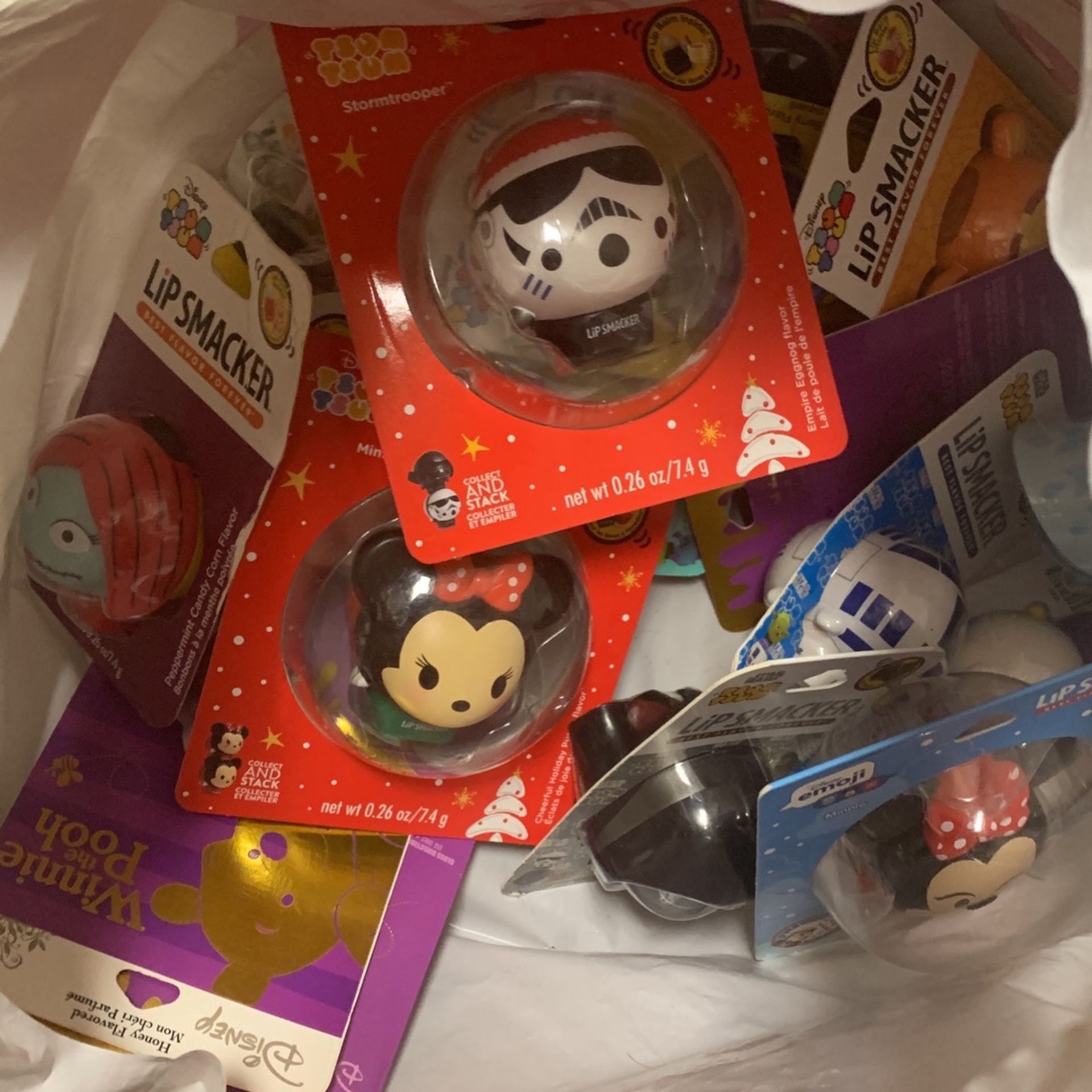 Bag Full Of NEW Disney lip Smackers $15