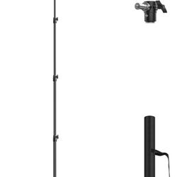 Brandnew 13.1' Heavy Duty Light Stand Photography, Sdfghj 157.2in/4m Adjustable Metal Professional Sky High Tripod with Air Cushioned with 1/4"& 3/8" 